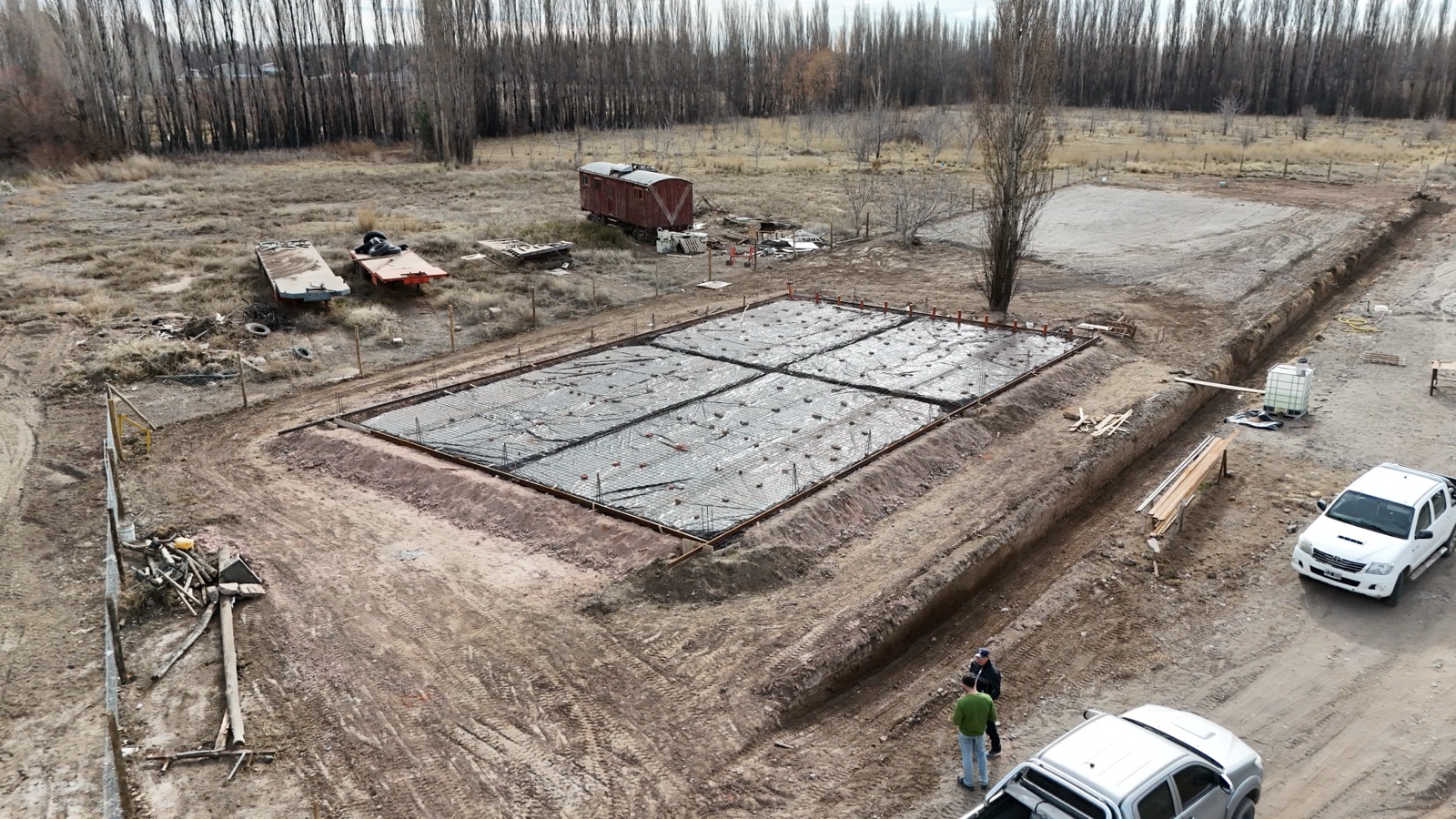 Armado de hierro - Vista aerea